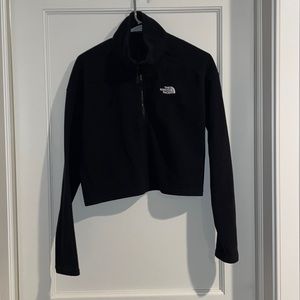 North Face Cropped Fleece Zip Up